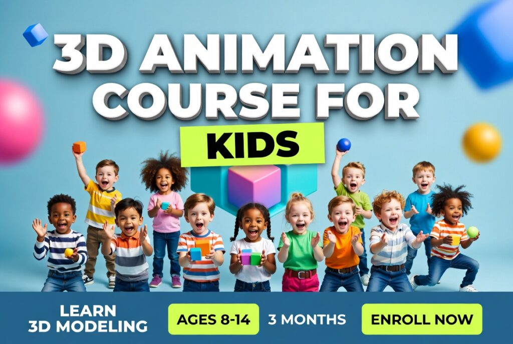 3D Animation course for kids.