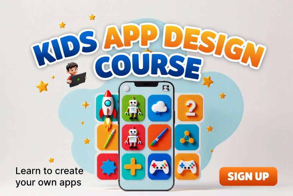 App Designing course for kids.