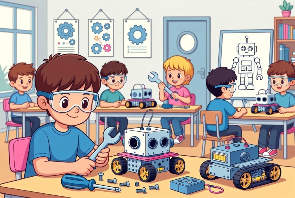 Applied Robotics course for kids.
