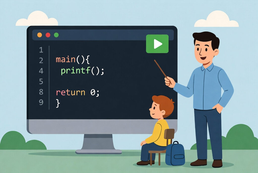 C Programming course for kids.