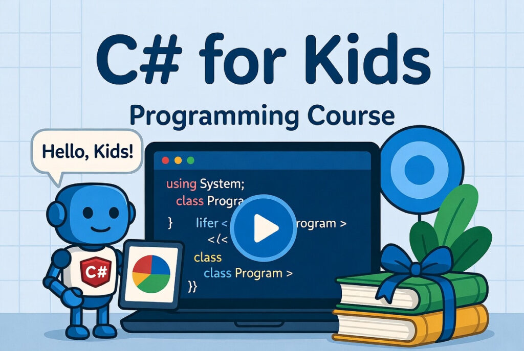 C Sharp Programming course for kids.