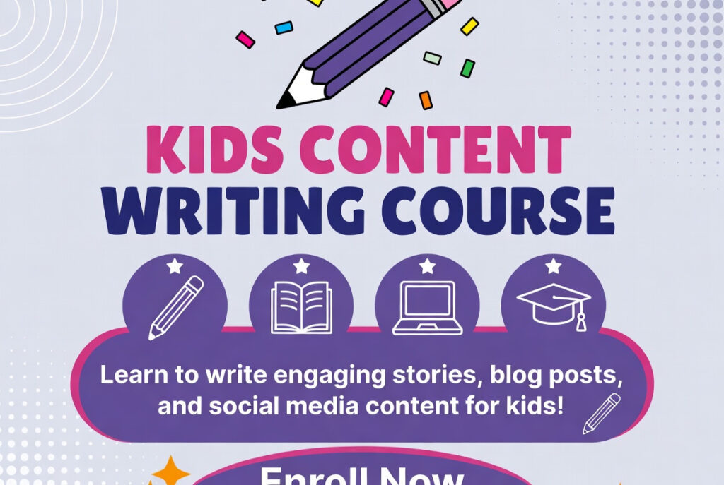 Content Writing course for kids.