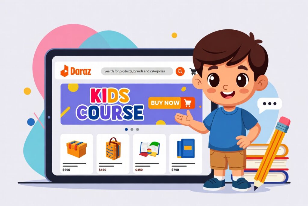 Daraz E Commerce course for kids.