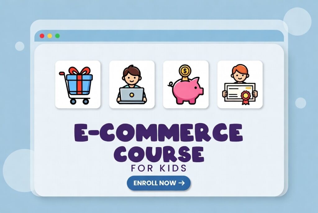 E commerce course for kids.