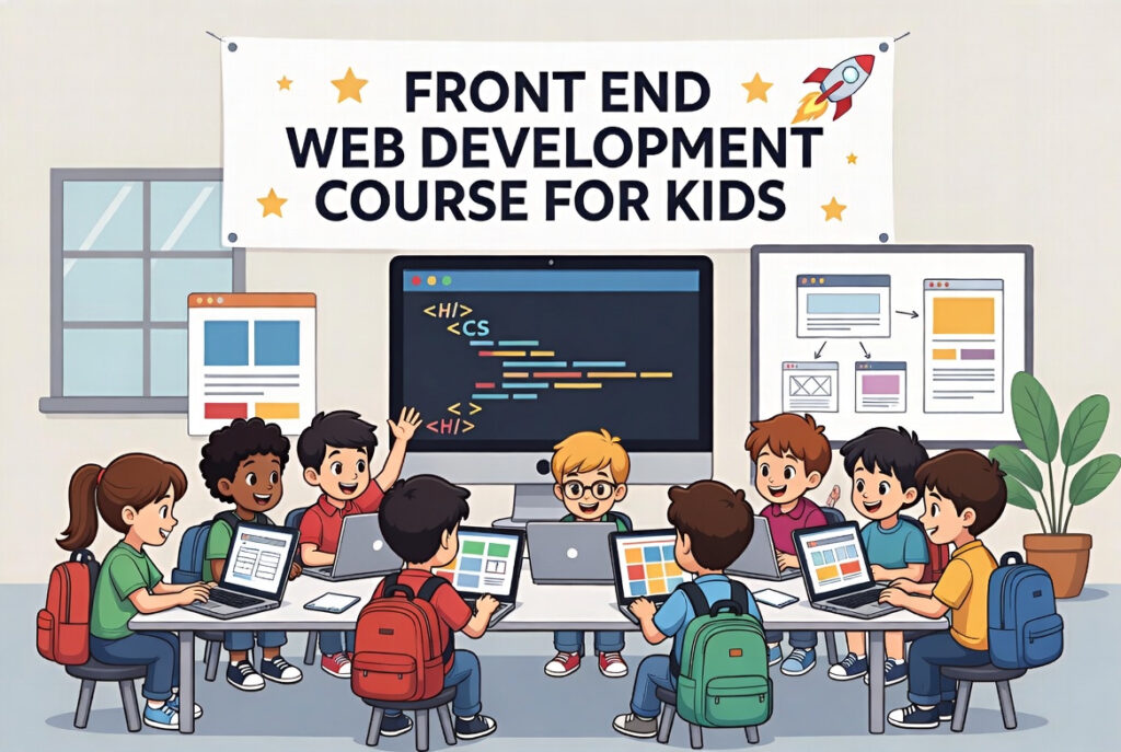 Front End Web Development course for kids.