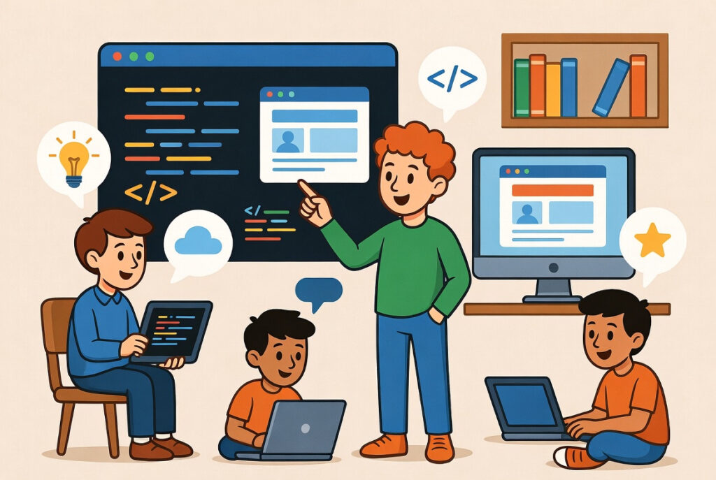 Front End Web Development course for kids.