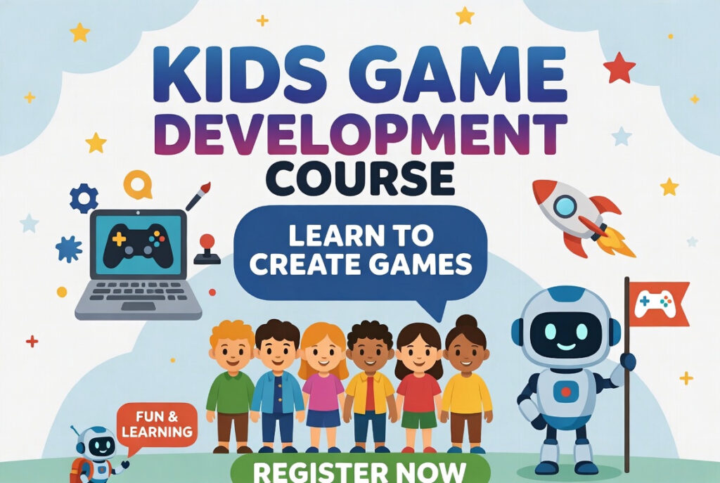 Game development course for kids.