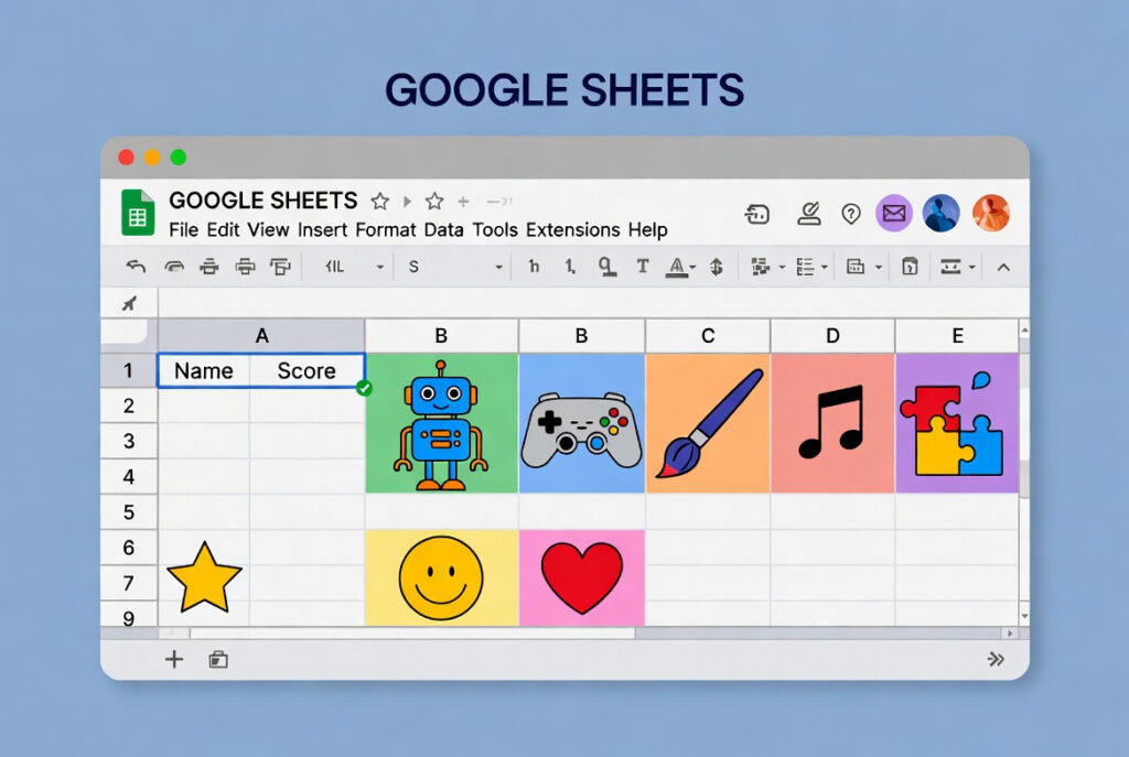 Google Sheets course for kids.