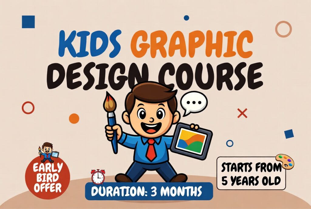 Graphic Design course for kids.