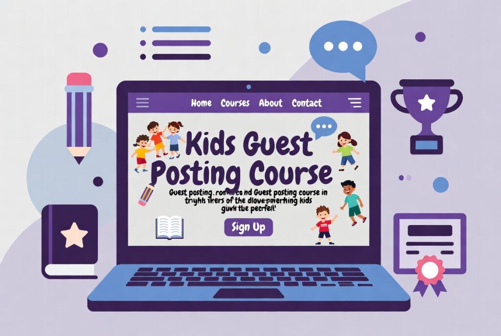 Guest Posting course for kids.