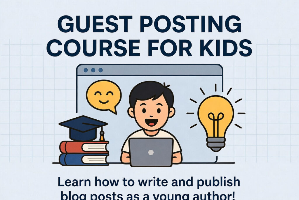 Guest Posting course for kids.