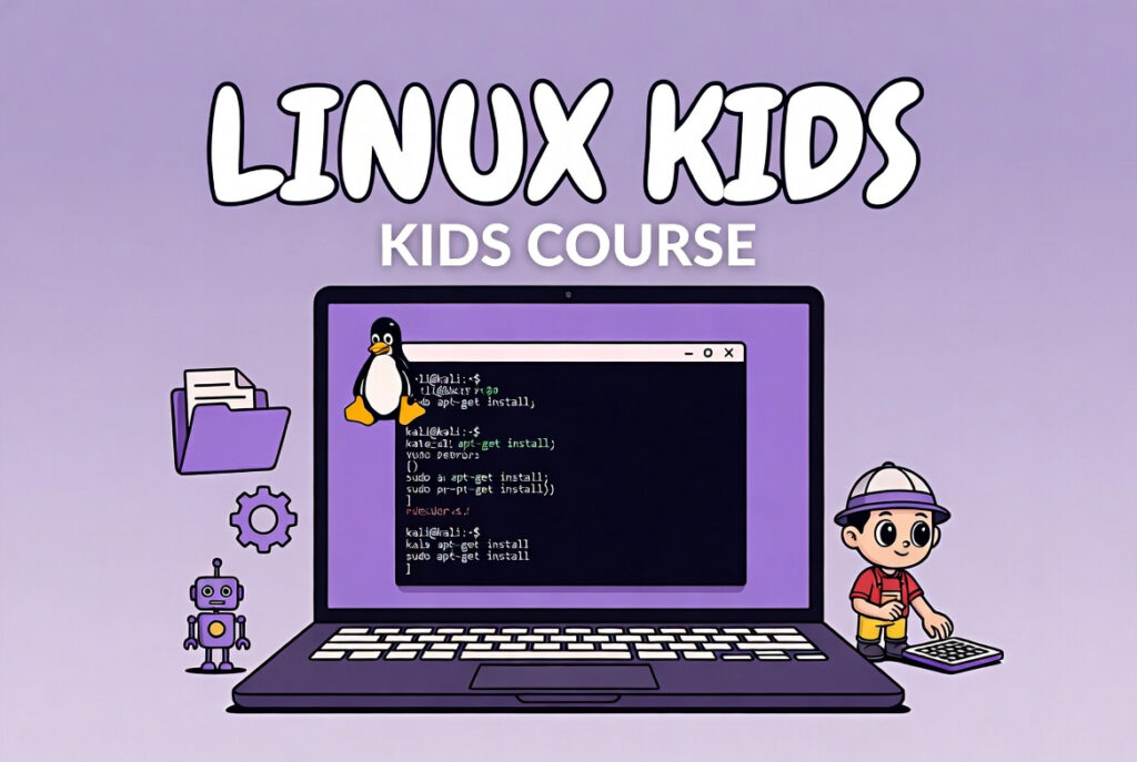 Linux Kali course for kids.
