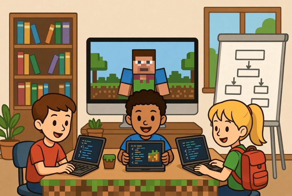 Minecraft Programming course for kids.