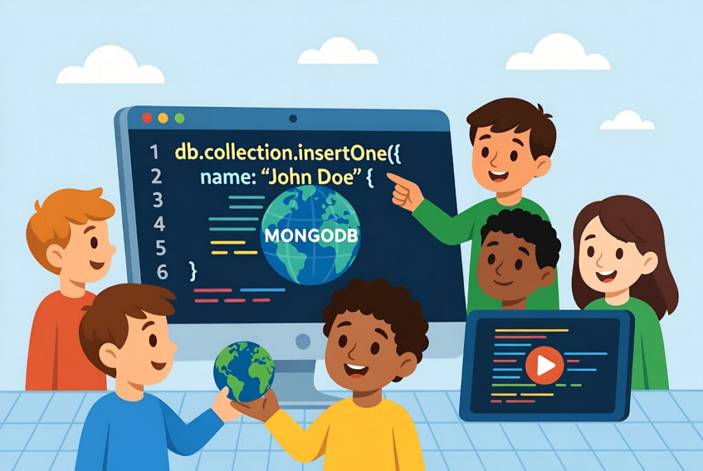 Mongo DB course for kids.