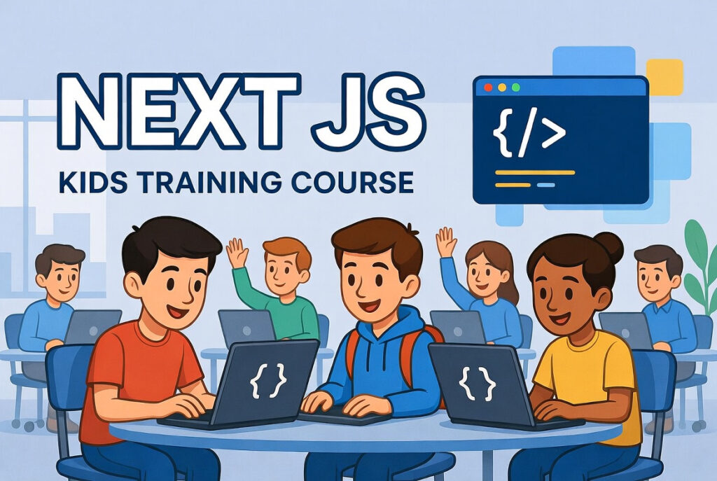 Next JS Training course for kids.