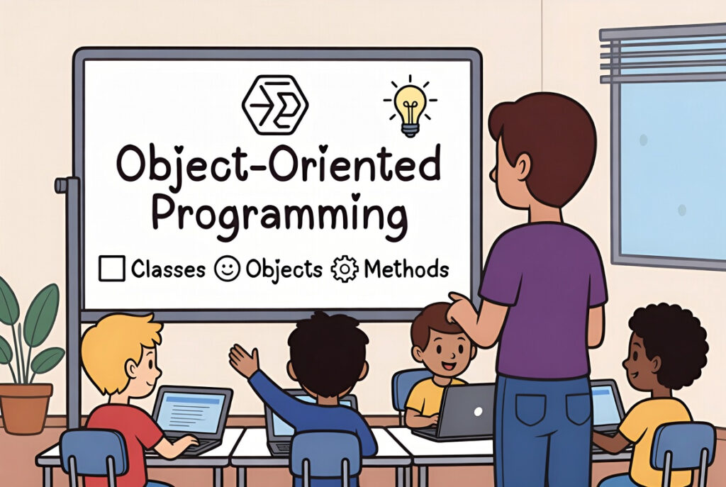 Object Oriented Programming course for kids.