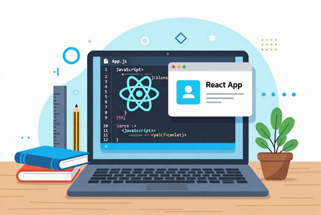 React JS training course for kids.