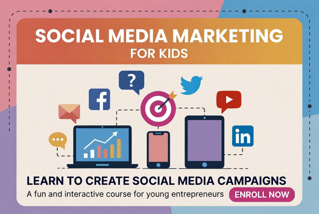 Social Media Marketing course for kids.