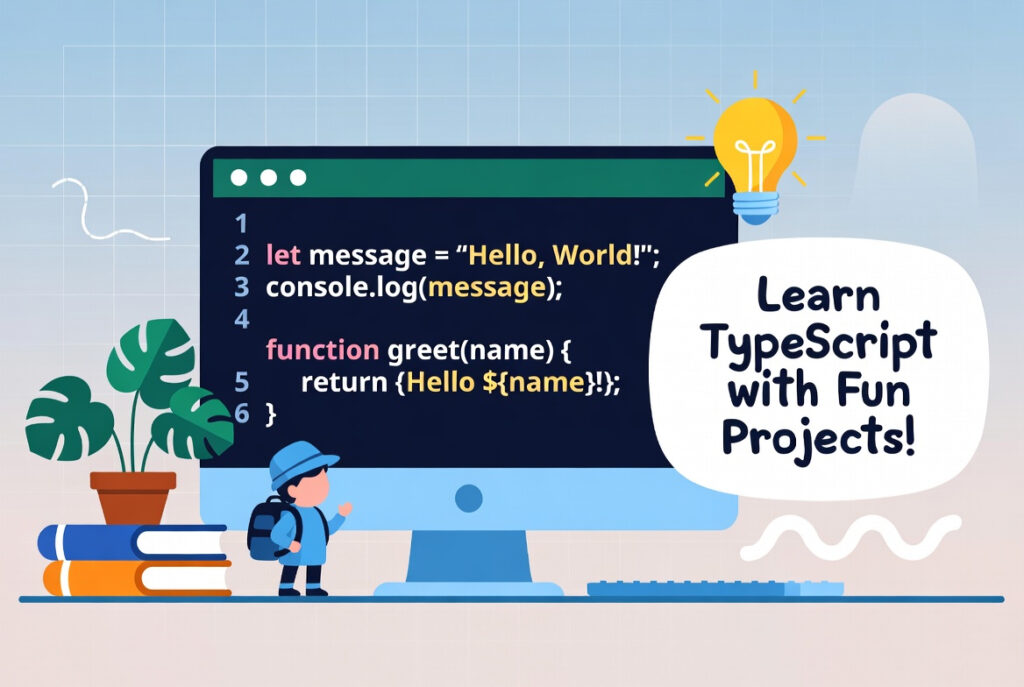 TypeScript course for kids.