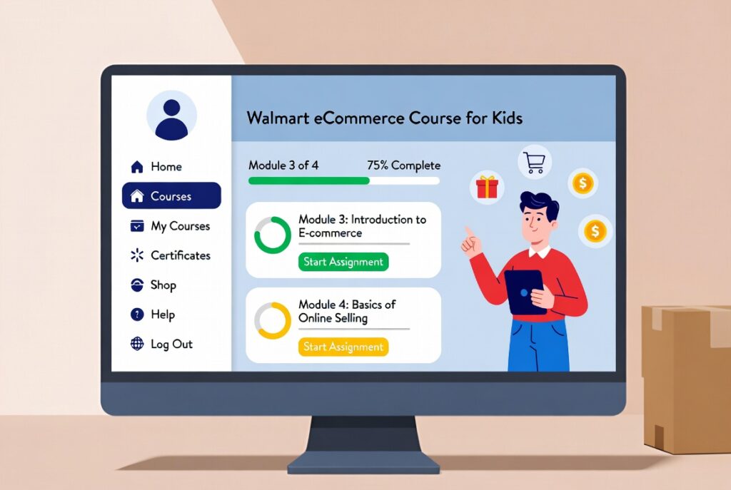 WALMART course for kids.