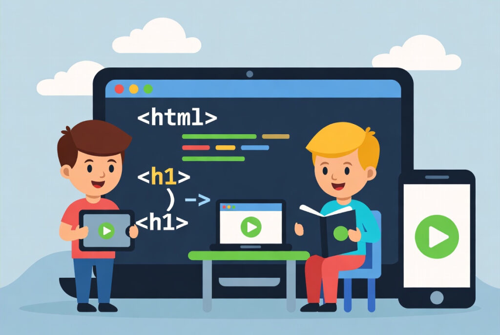 Web Development course for kids.